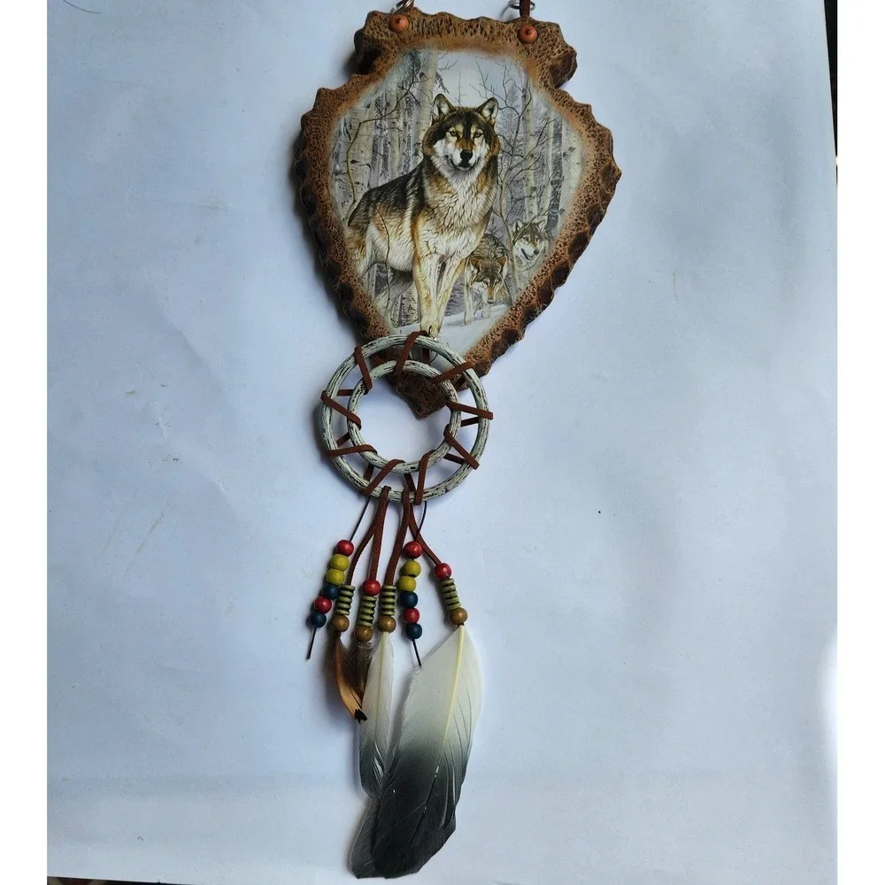 Bradford Exchange Noble Leader Wolf Arrowhead Plaque Spirit of the Pack 2009